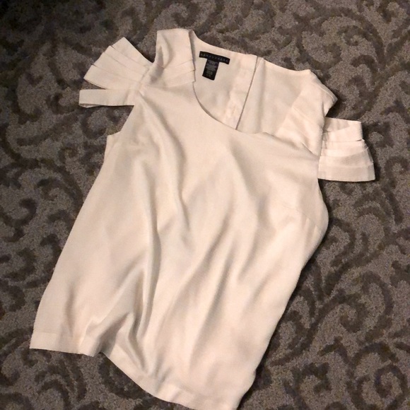 Cold Shoulder Blouse Button Back - Picture 3 of 3